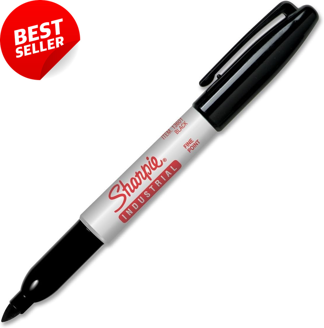 Industrial Permanent Marker Black 144ct Fine Point Heat-Resistant to 500&deg;F