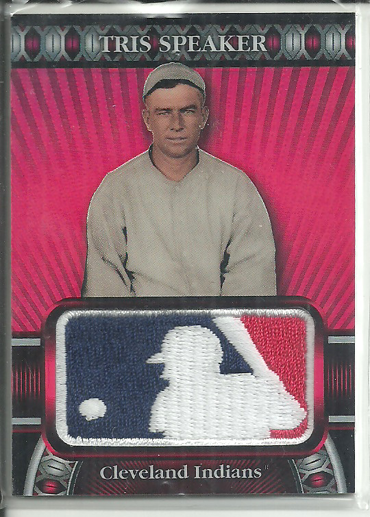 TRIS SPEAKER 2010 TOPPS BASEBALL MLB LOGOMAN PATCH SSP #D/50!!!!!!RARE!!!