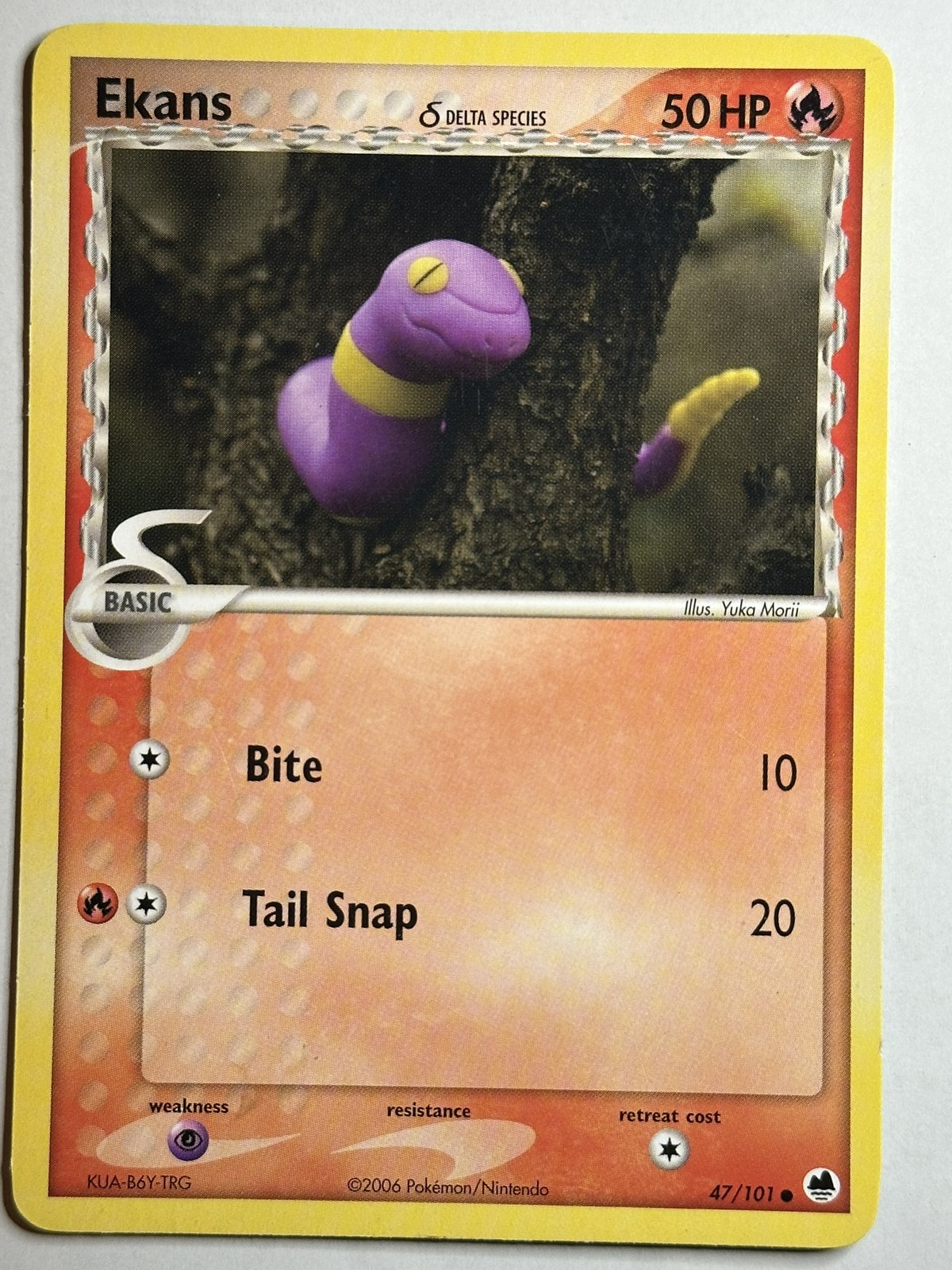 Ekans (Delta Species) Dragon Frontiers 47/101 LP-NM Pokemon card