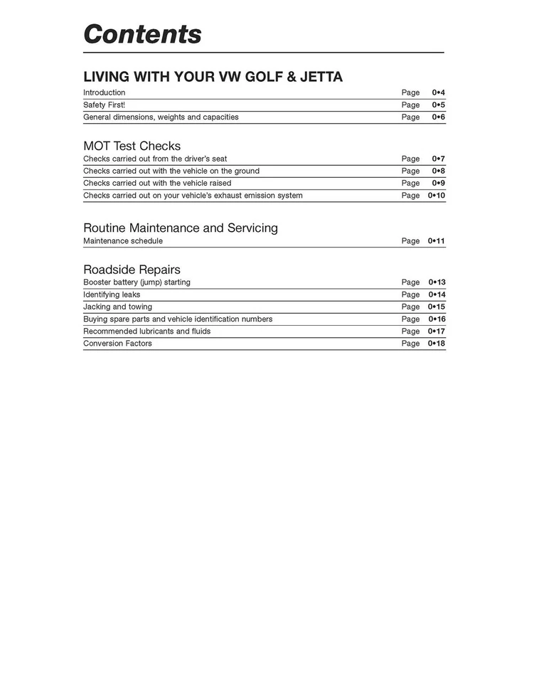 Volkswagen Golf & Jetta Mk 1 Petrol 1.1 & 1.3 (1974-1984) Haynes Repair Manual - Image 3 of 4