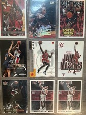 Scottie Pippen 9-Card Lot Bulls/Rockets NBA Basketball 1996-97 Topps Upper Deck
