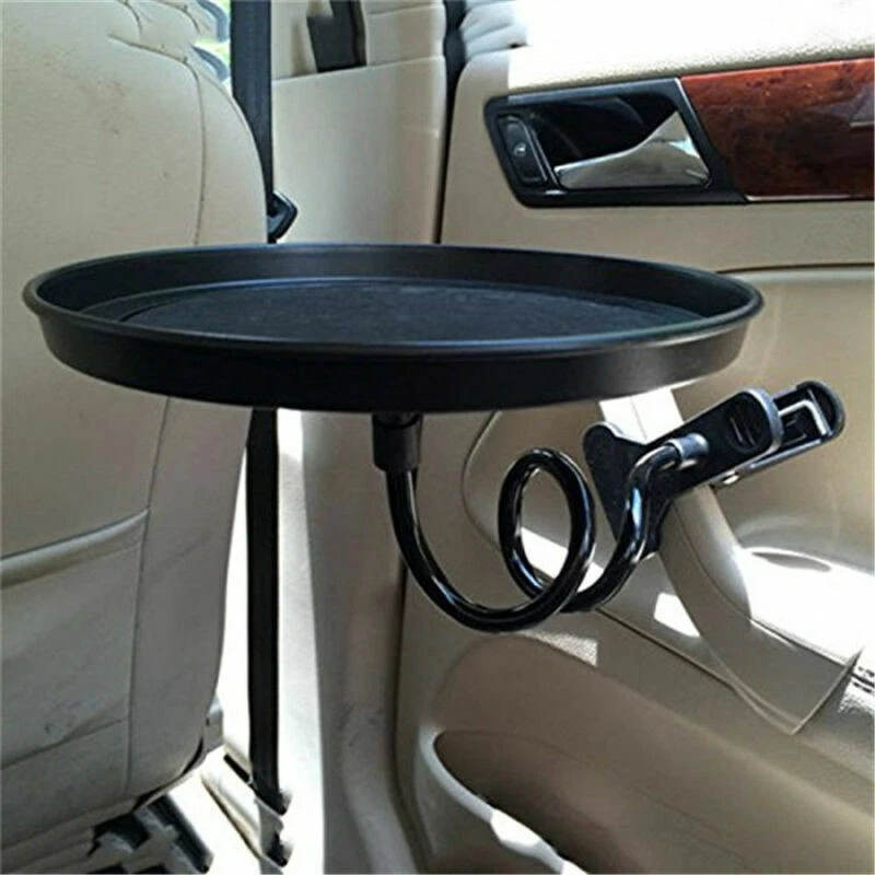 ABS Plastic Round Car Multifunction Tray Drink Holder/Dining Table Lock in Place - Image 3 of 4