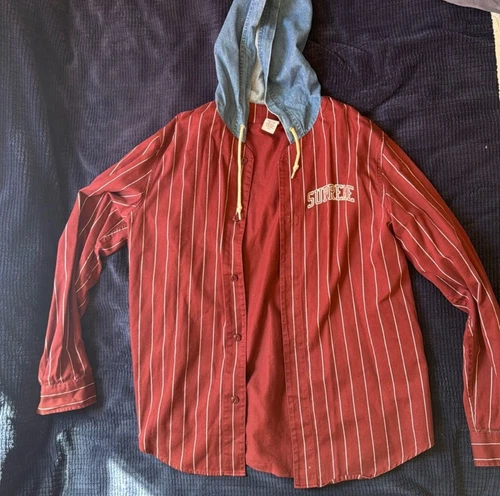 Maillot de baseball Supreme Denim Hood automne/hiver 2014