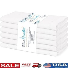 Cotton Hemstitch Napkins Set of Six Elegant Table Linens Dining Events New