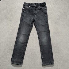 Old Navy Jeans Youth Boys 10 Faded Black Denim 360 Slim Built-In Flex Straight