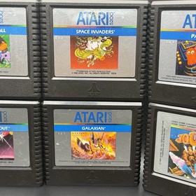 Lot (8) Atari 5200 Games Cartridges Pac-Man, Joust, Space Invaders & MORE!