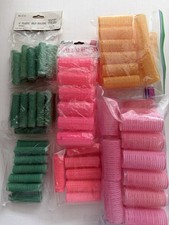 Lot of 97 Self Stay Hair Rollers Self Holding Curlers 4 sizes 1"- 1.25"