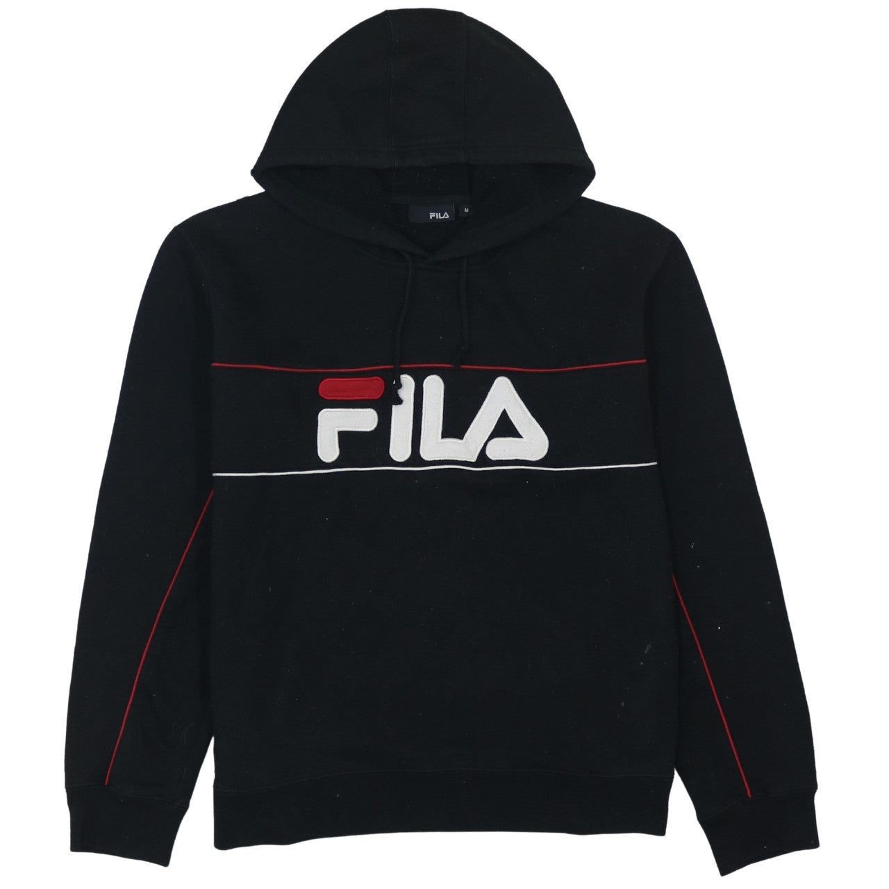 Felpa con cappuccio vintage FILA NERA UOMO M