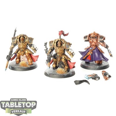 Adeptus Custodes - 3 x Allarus Custodians - bemalt