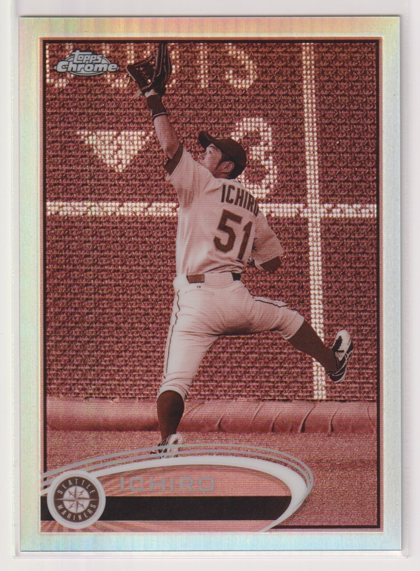 Ichiro 2012 Topps Chrome Sepia Refractor /75