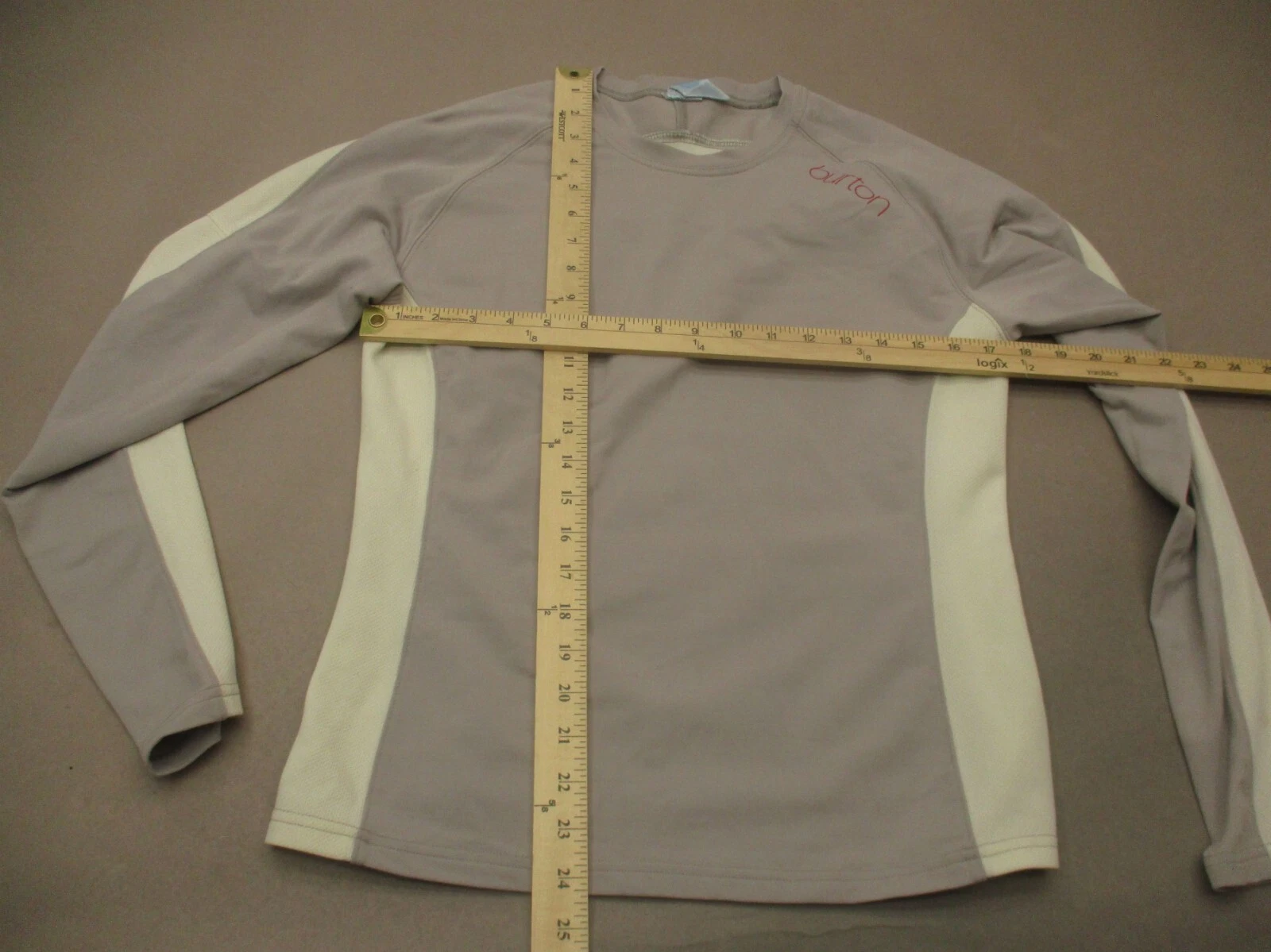 burton stretch crew neck long sleeve slim athletic shirt