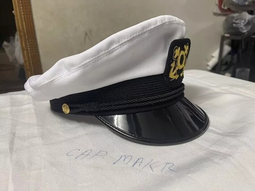 New Lancaster Boat Skipper Yachting Captain Peak Cap Military Cap - Picture 2 of 6