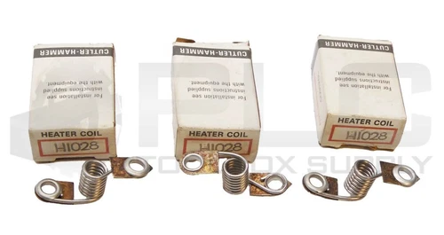 LOT OF 3 NEW CUTLER HAMMER H1028 HEATER COIL 1028