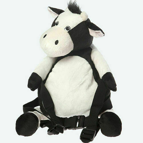 NEW BOBO BUDDIES DUSTY THE COW TODDLER BACKPACK PILLOW REINS