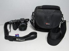 Nikon Coolpix L120 Digital Camera 21x 14.1 Megapixels Black Working TESTED