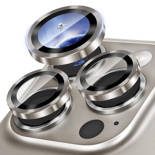 Tempered Glass Camera Lens Protector + Metal Ring For iPhone 16 15 14 13 12 11 - 第 78/141 張圖片