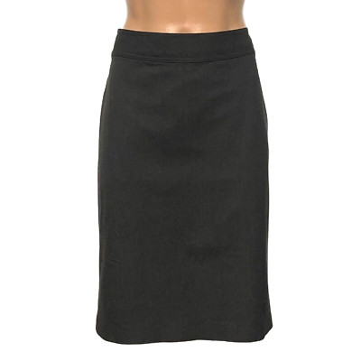 Gap Women's Size 4 Below Knee Length Stretch Straight - Trumpet Back Gray Skirt