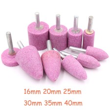Grinding Mounted Stone Point 16-40mm Abrasive Wheel 6mm Shank Drill Rotary Tool