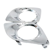 Left Right Front Bumper Fog Light Trim Chrome Fits For 2009-2012 Toyota Venza