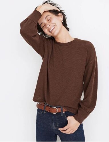 Madewell Brown Crewneck Sweater Size XXS EUC!!