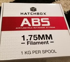 Hatchbox Abs Acrilonitrilo Butadieno Estireno 1,75 mm Flamento (blanco verdadero)
