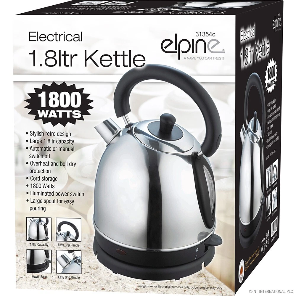 Chrome electric sale kettle