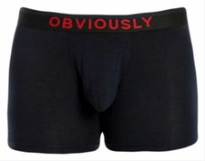 Obviously Mens FreeMan AnatoFREE Boxer Brief 3inch Leg - Black
