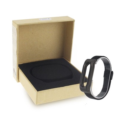 Metal Stainless Steel Strap For Xiaomi Mi Band 2 MIBand 2 Black Wrist Braclet