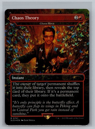 Chaos Theory 0741 FOIL Magic Gathering Secret Lair MTG Dr Ian Malcolm SLD Warp - Picture 1 of 2