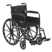 Foldable Manual Wheelchair w/Flip Back Armrest Swing Away Footrest Drive Medical