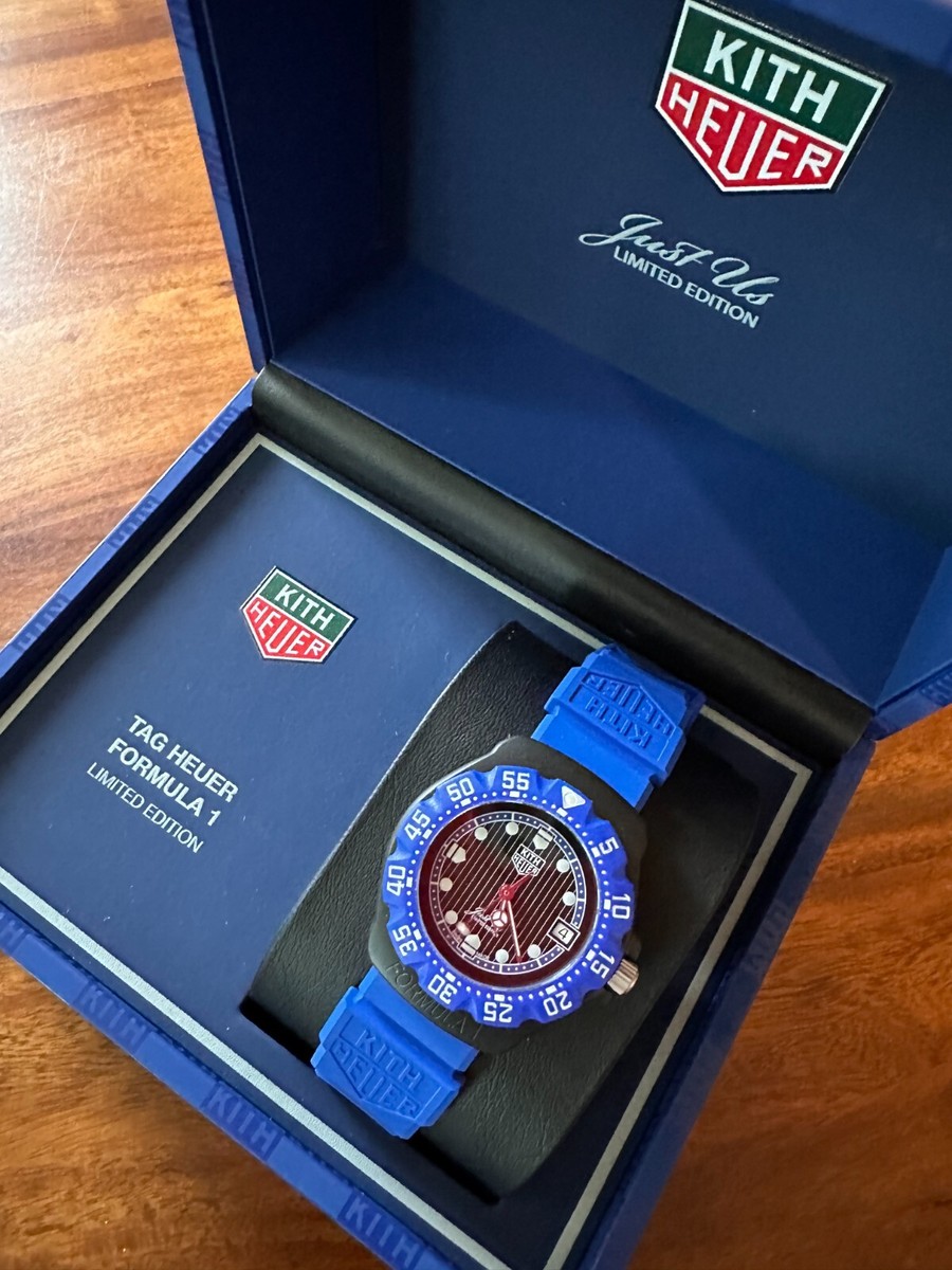 Kith TAG Heuer Formula 1, Limited Edition, Blue, 35 mm, 1 of 825