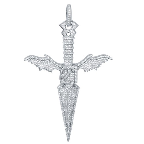 Big Bold 4.5" New Real Sterling Silver Men's 10k White Gold tone Crucifix Cross - 第 1/3 張圖片