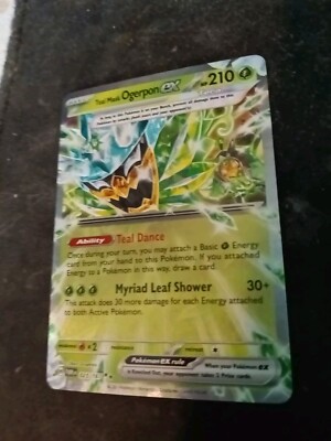 ogerpon ex pokemon card Cornerstone Mask (sv6-215) Special Illustration Rare Retreat cost Teal Mask Ogerpon ex -