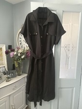 Shirt Dress Black Size 3XL