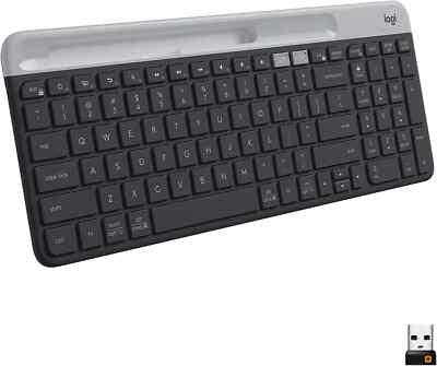 Logitech K585 Multi-Device Slim Wireless Keyboard Graphite
