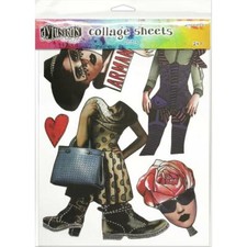 Dyan Reaveley's Dylusions Collage Sheets Set 3, 8.5"X11" 24Pgs, DYA76360