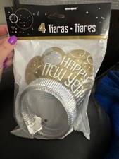 Unique 4ct. Happy New Year Adult Tiaras Party Favors New