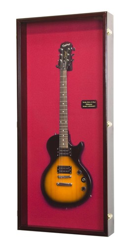 Große E-Mail/Bass/Fender Gitarre Vitrine Schrank Gestell Halter 50""x22""x5 - Bild 3 von 36