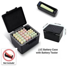 ABS Plastic Battery Case Holder with Removable Tester for 18650/AA/AAA Batteries