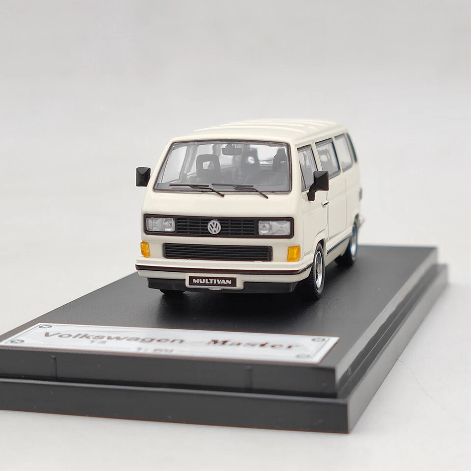 Nuevo Master 1:64 Porsche B32 VW T3 Multivan 1985 furgoneta modelo de coche fundido regalo blanco Foto 3 de 4