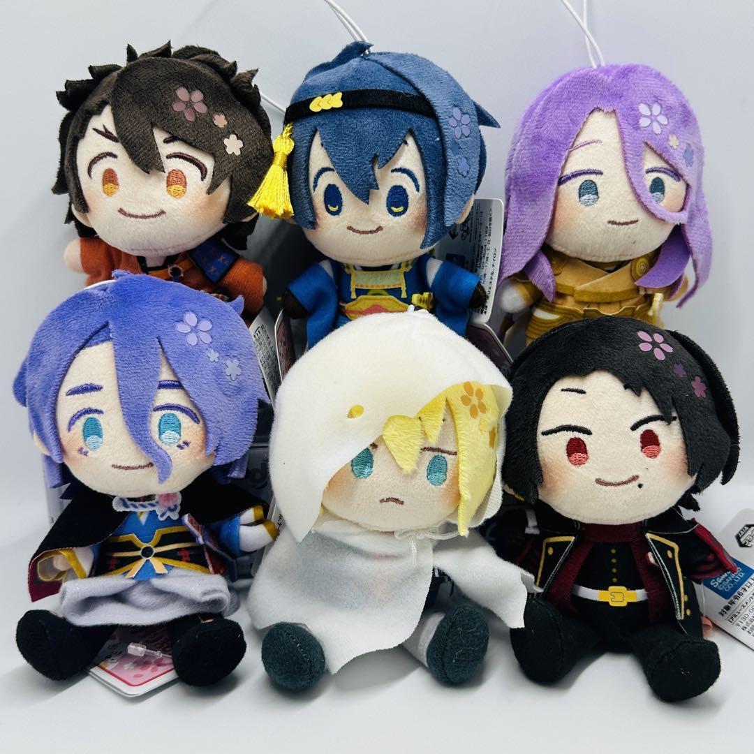 ワッキーらん様 Wanpaku! Touken Ranbu Plush doll Mascot Vol.1 & VOL.2 Set of 6