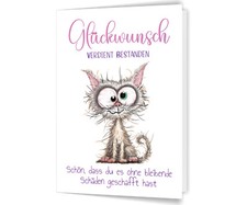 Glückwunschkarte bestandene Prüfung   Abitu...