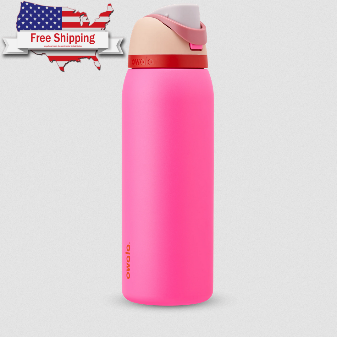 Owala FreeSip Stainless Steel Insulated Water Bottle, 40oz, Can you see Me?.