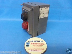 FREESHIPSAMEDAY AB 800H-1HJ4R ENCLOSURE 800H-R BLACK N RED STOP SER F PUSHBUTTON