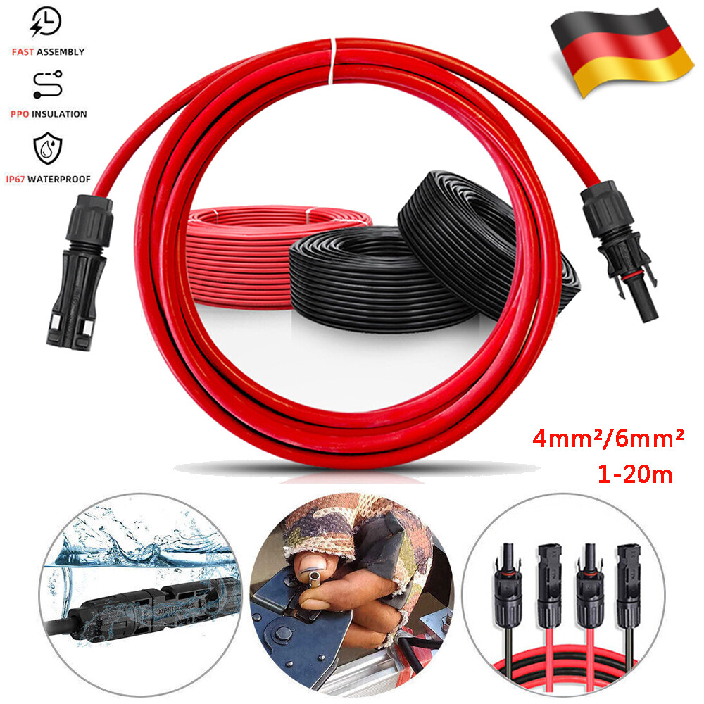 Solarkabel Verlängerung 8 M (6 Mm²/10 AWG) – 2e Produktbild-Vorschau 2