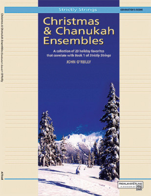 STRICTLY STRING-CHRISTMAS & CHANUKAH ENSEMBLES-CONDUCTOR'S SCORE MUSIC BOOK-NEW!