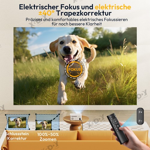 20000 lumen LED Projektor WiFi Android 4K USB HDMI Beamer UHD Heimkino Projector - Afbeelding 36 van 55