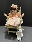 Marie Osmond Tiny Tot Doll 2362  Peach Color Dress With Mini Chair — photo 1