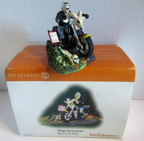 Department 56 Snow Village Halloween Bone To Be Wild 56.53221 (Retired 2010)