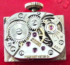 VINTAGE~WAKMANN~17J SWISS WATCH MOVEMENT (RUNNING)